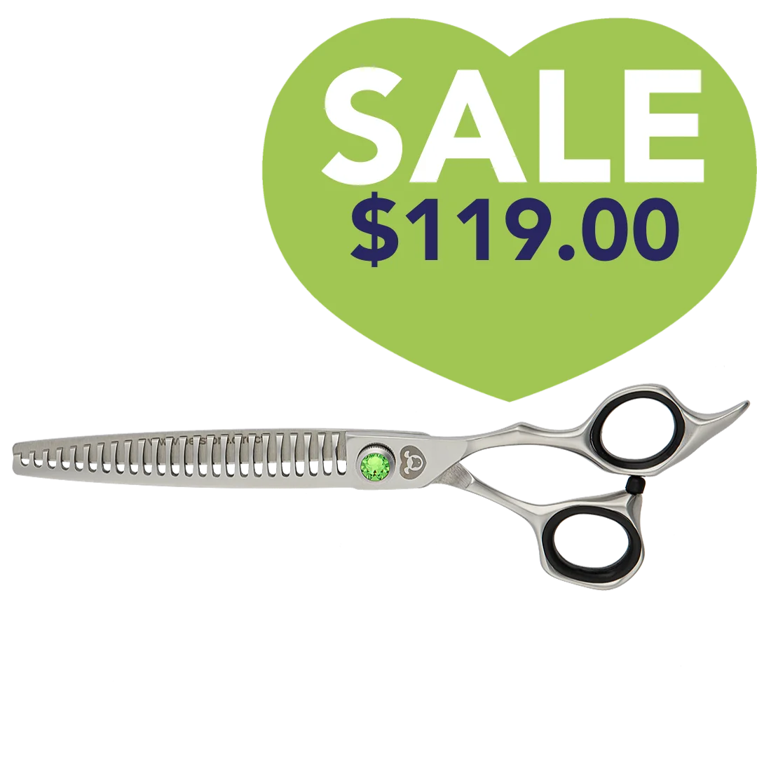24-teeth-chunker-offset-ball-bearing-shear-for-dog-grooming-petstore-direct