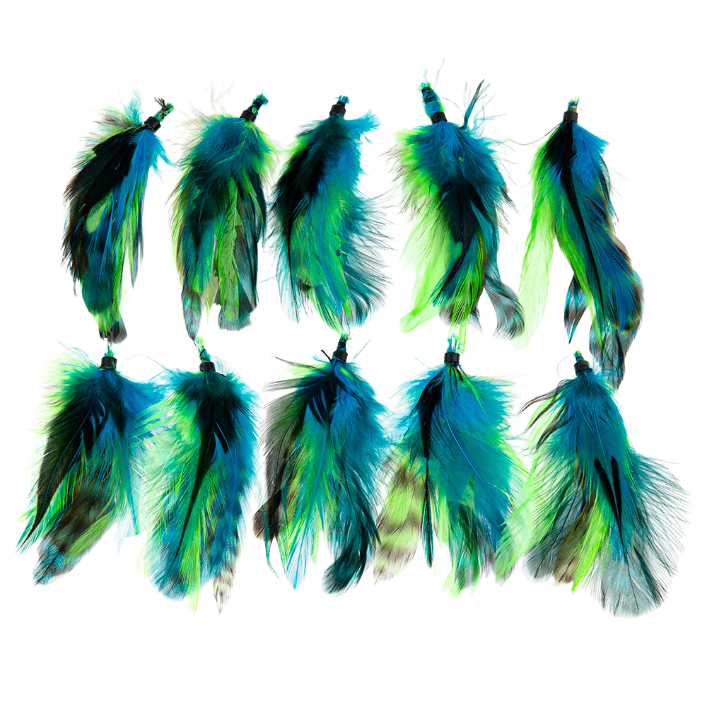 a-creative-collection-feather-extension-teal-and-green-pack-of-10-for-dog