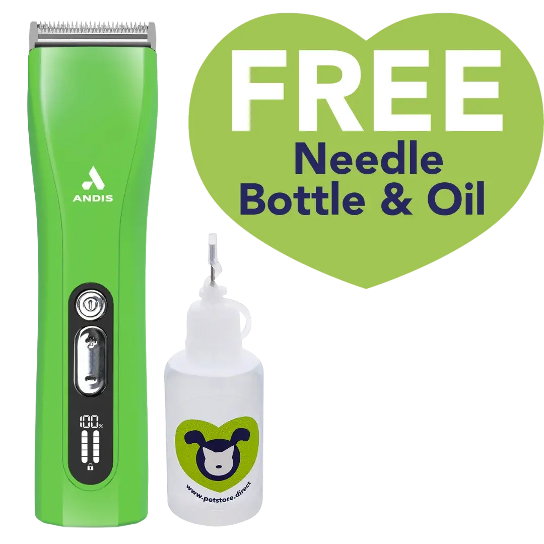 andis-proclip-5-in-1-green-clipper-with-free-psd-blade-and-shear-oil-needle-bottle