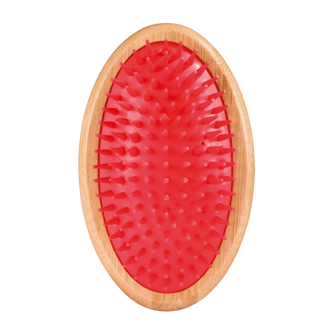 artero-laika-red-rubber-curry-for-dog-grooming
