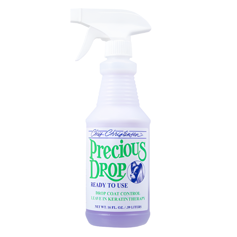 chris-christensen-precious-drop-keratin-spray-rtu-16oz-for-dog-grooming