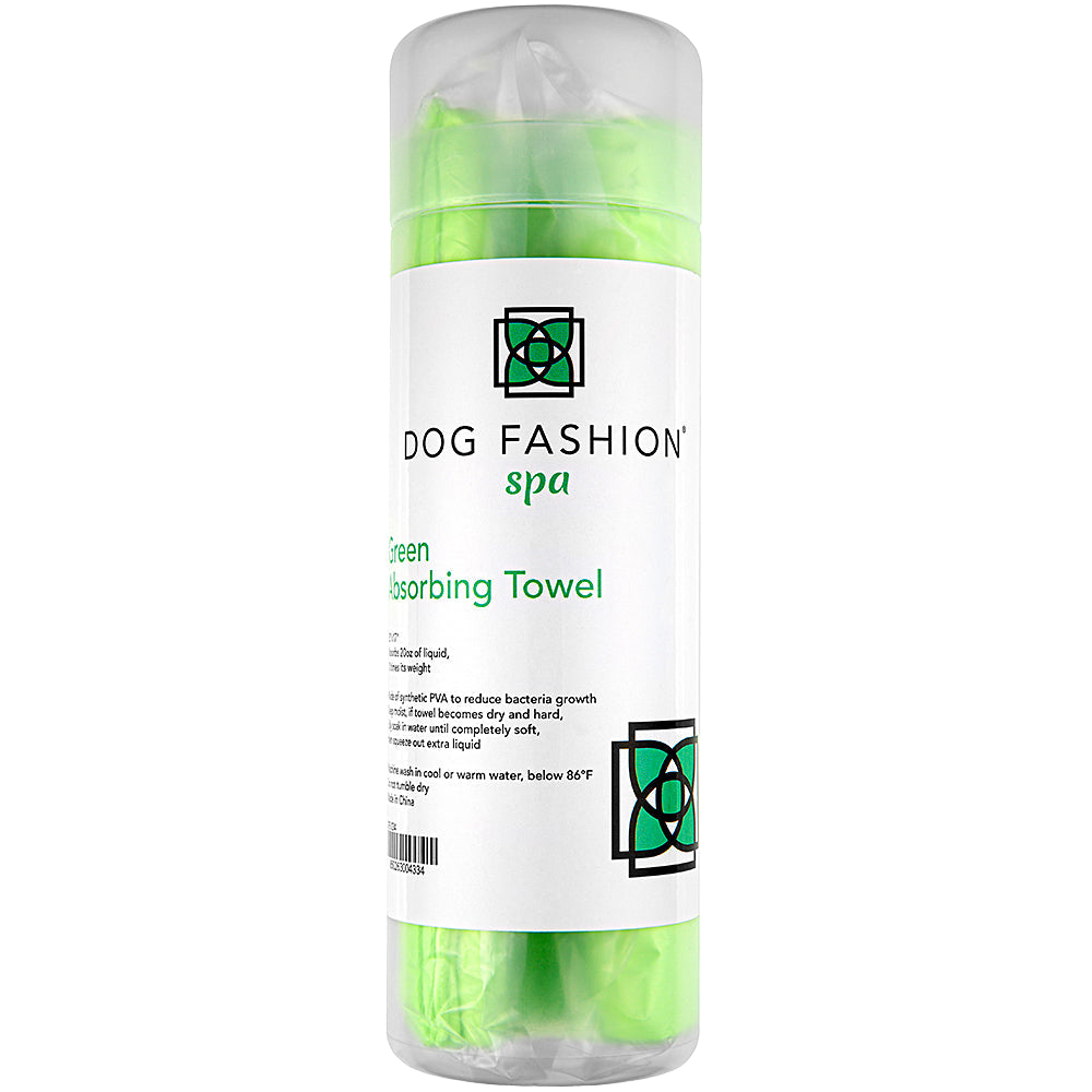 dog-fashion-spa-absorption-towel-green-for-dog-grooming