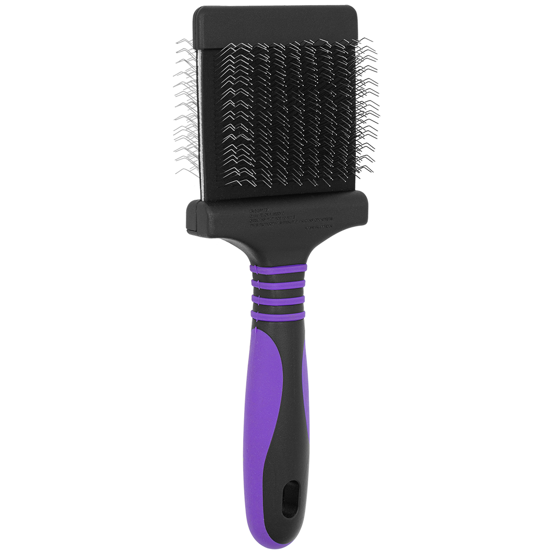 dog-fashion-spa-deshedding-medium-firm-purple-slicker-brush-for-dog-grooming