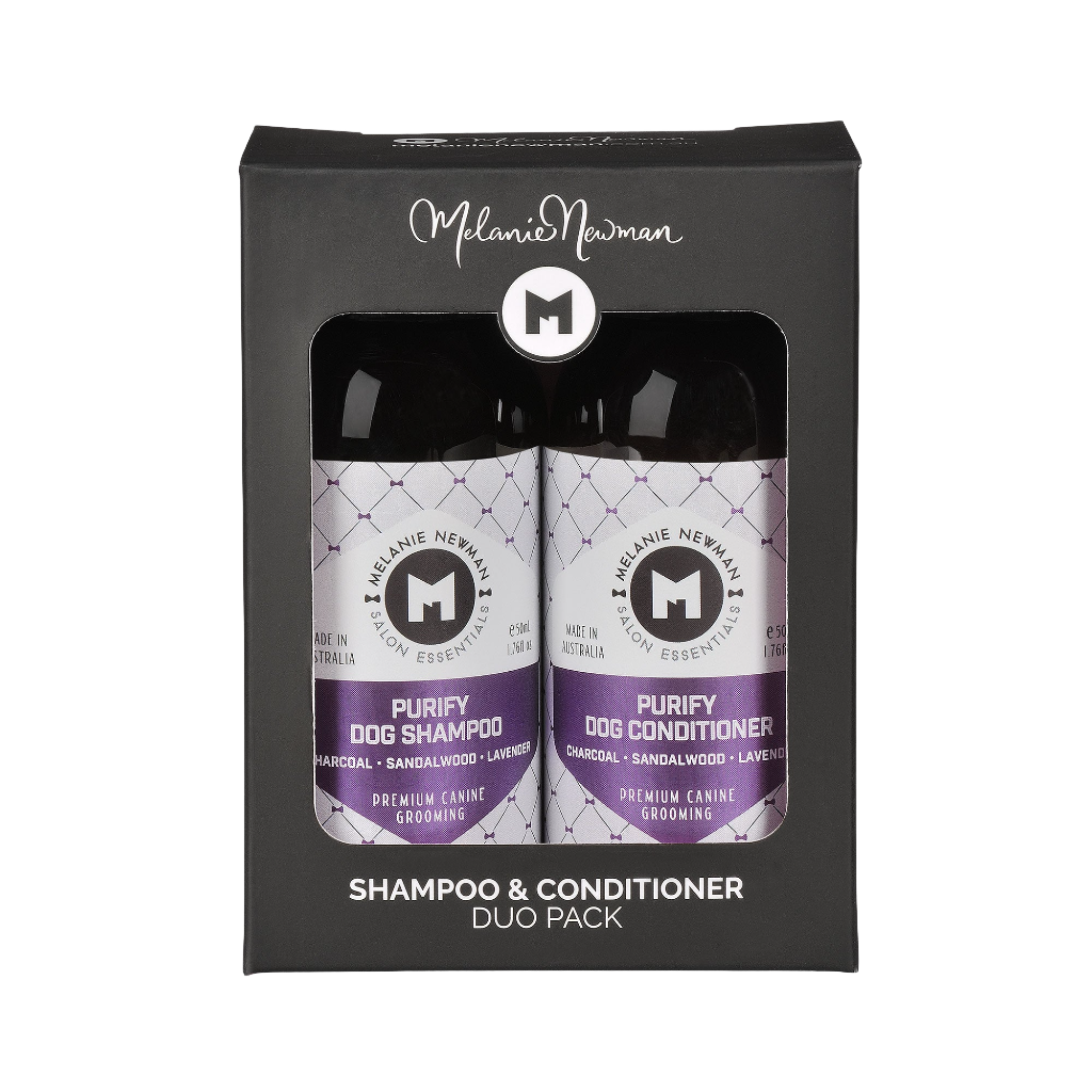 melanie-newman-purify-shampoo-conditioner-50ml-duo-pack-for-dog-groomings