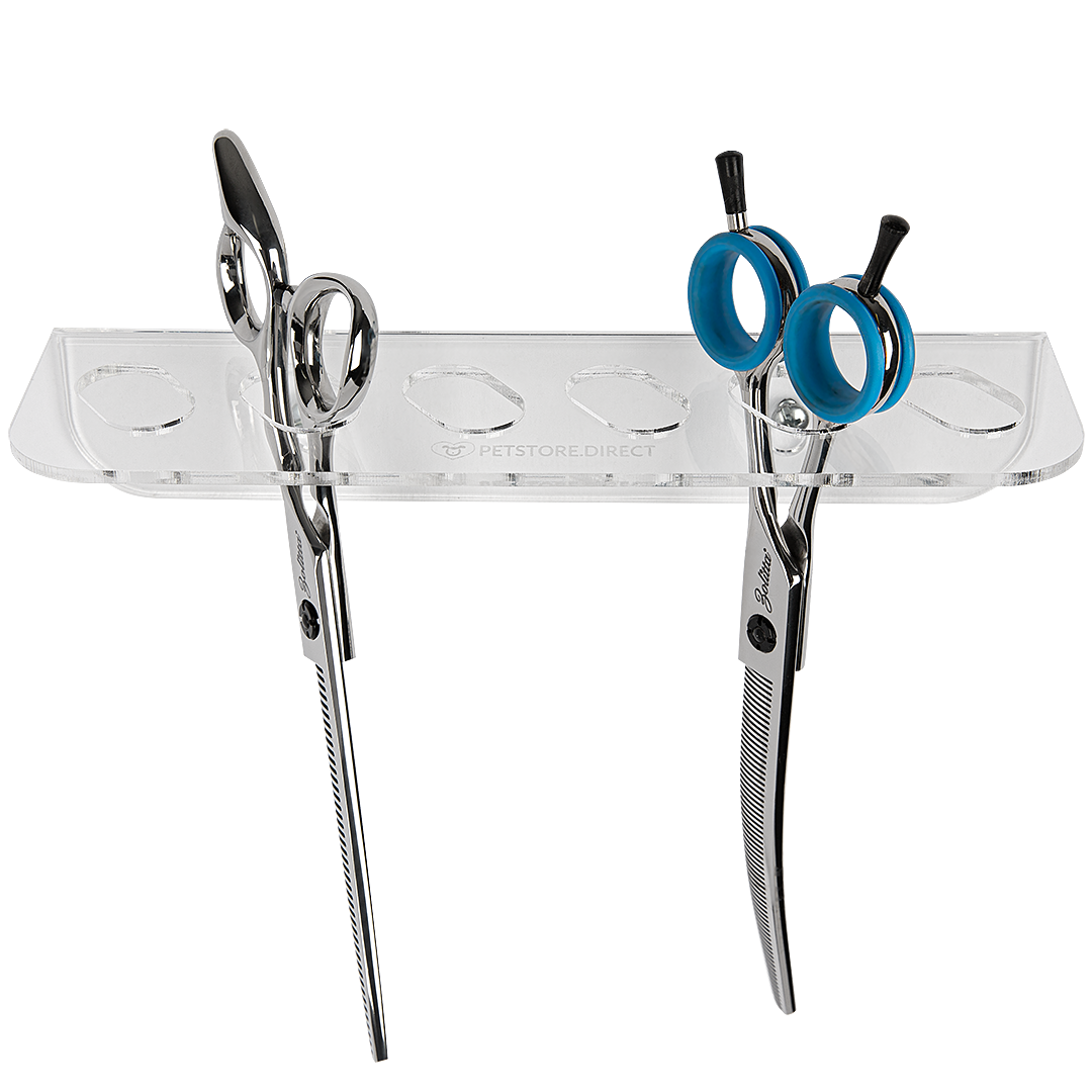 petstore-direct-acrylic-six-scissor-holder-wall-mount-clear-for-dog-grooming