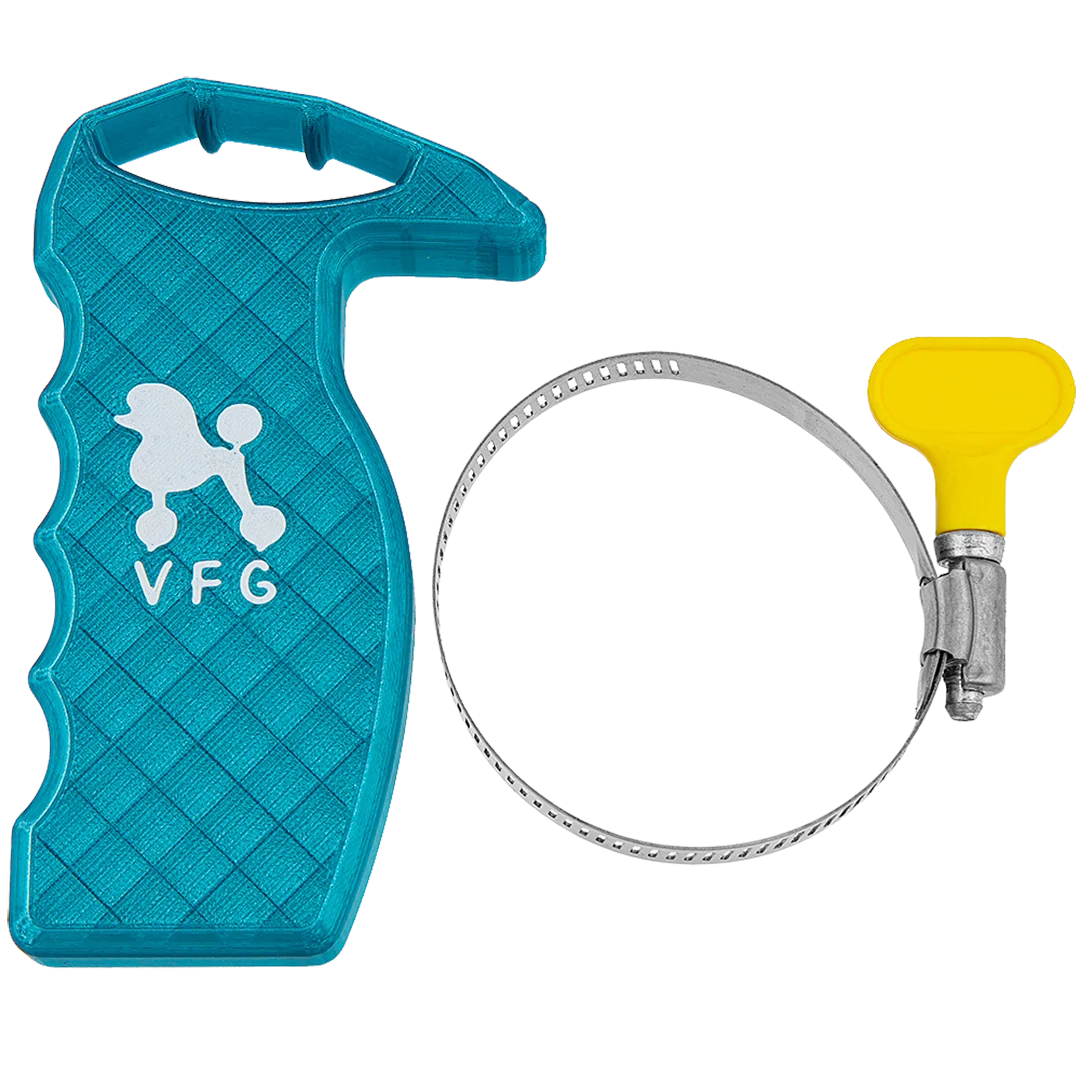 vanity-fur-furm-grip-dryer-handle-teal-for-dogs