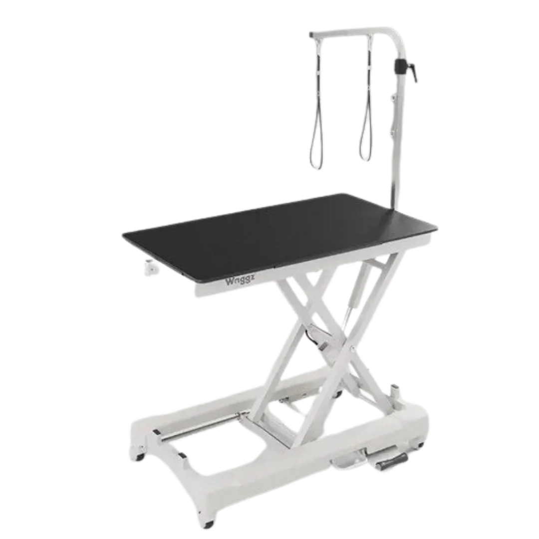 waggz-dog-grooming-drying-electric-table-without-drawer-with-caster-white