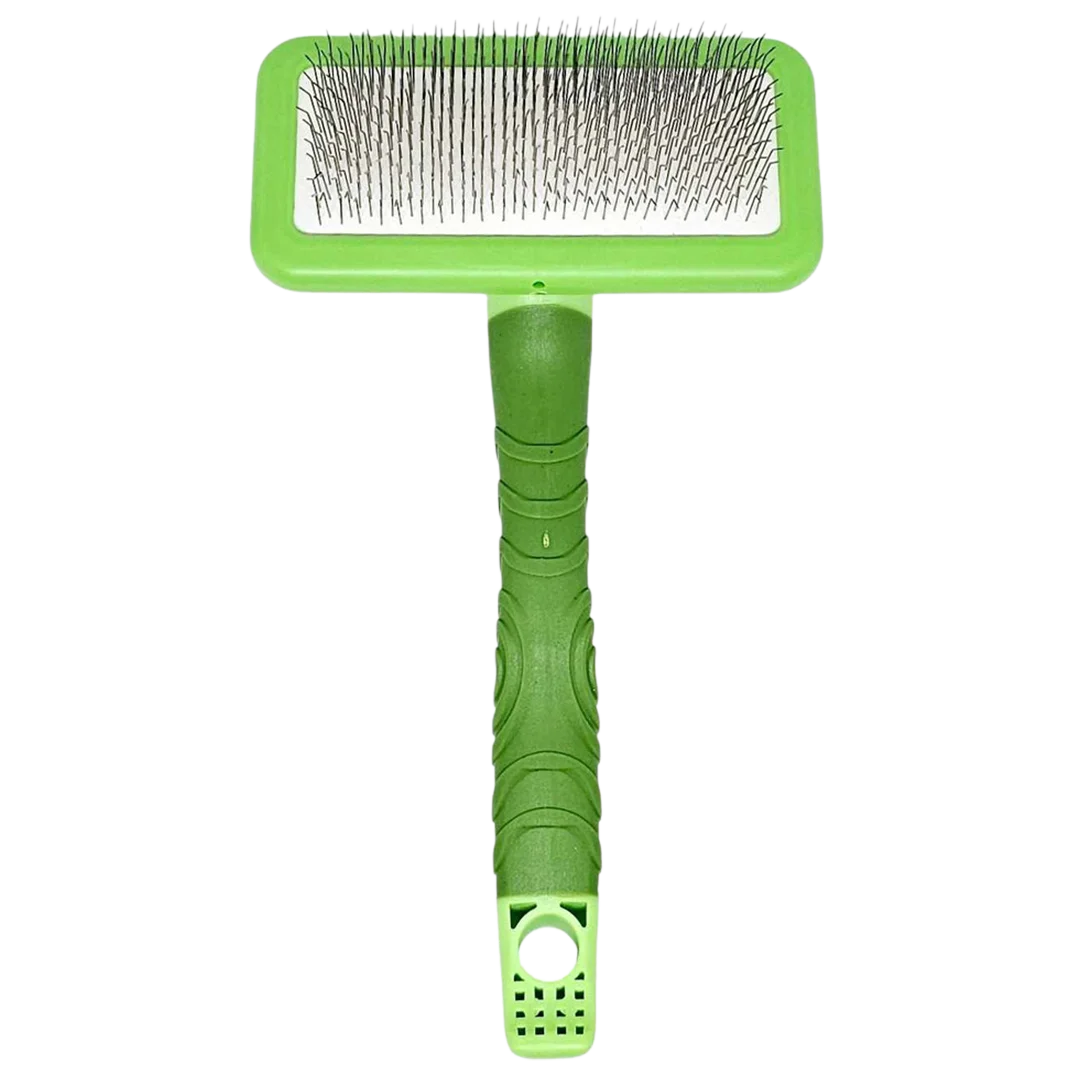 zolitta-small-fluff-brush-green-for-dog-grooming